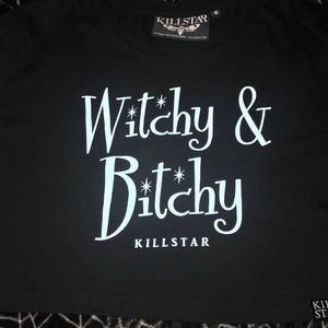Killstar “Witchy & Bitchy” Cropped shirt